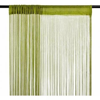 VidaXL Green String Curtains 2 pcs 140x250 cm