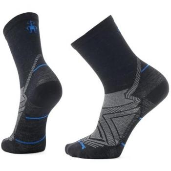 Smartwool Unisex Lauf-Null-Puffer-Mid-Crew-Socken Schwarz