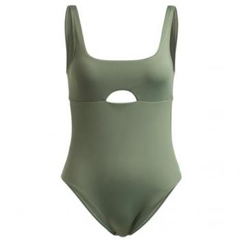 Roxy Damen Badeanzug Pro The Double Line Oliv M