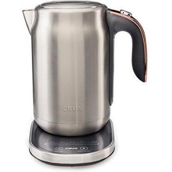 Crux CRUX009 3000W Digital Kettle – 5 Heat Settings, Easy‑Clean Filter, Keep Warm 30 Minutes, Stainless Steel