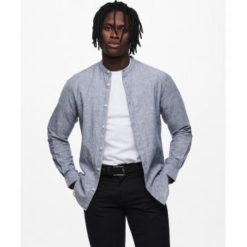 Only & Sons Hemd Caiden 22019173 Dunkelblau Slim Fit M male