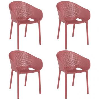 Siesta Sky Pro Outdoor-Sessel Marsala – mit Armlehnen, stapelbar