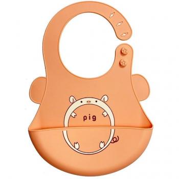Babero Alimentación Bebé con Diseño de Animales