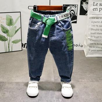 Pantalon Denim Printemps Automne Cowboy, Garçon, 2-7 Ans