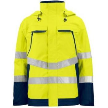 Projob Bright Yellow Reflective Tape Jacket (Large) – Men's Workwear