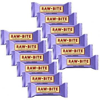 Rawbite Barrita Ecológica de Vainilla Y Frutos Rojos 50g