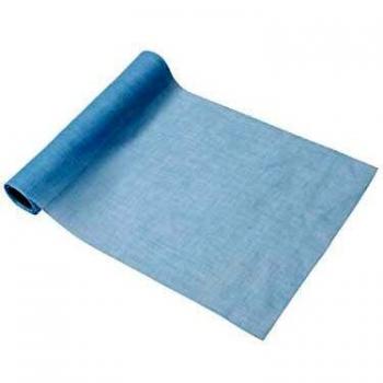 Chemin de Table Mousseline Bleu Ciel 28 cm x 5 m