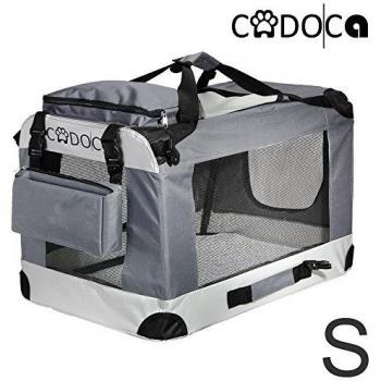 Dog Carrier Fabric Grey Small 50x34x36cm