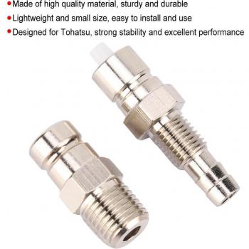 Conector de combustible Tohatsu fueraborda macho 3E0-40270-0 3B2-70260-1, acero inoxidable, 2 uds