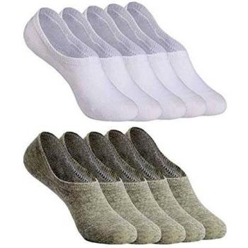 YOUCHAN Anti‑Rutsch‑Silikonpad-Sneakersocken – 10 Paare, 43‑46