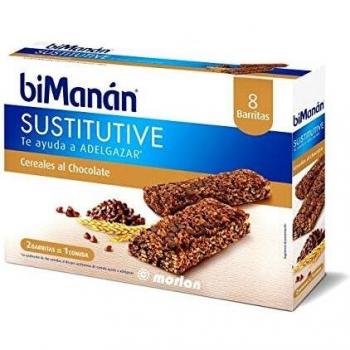 Bimanan barritas de cereales y chocolate 8 unidades