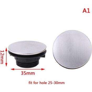 2Pcs Stainless Steel Kitchen Sink Hole Cover