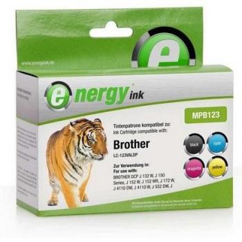 Energy-ink 4er Pack, ersetzt Brother LC-123, Tintenpatronen