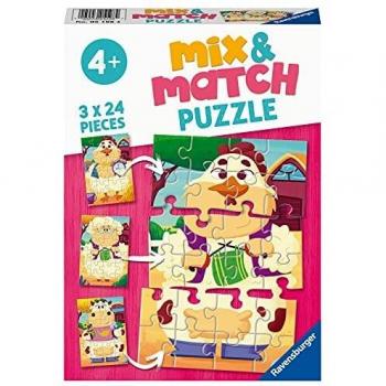 Ravensburger Puzzles Mix and Match – Ferme et Animaux