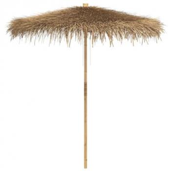 Ombrello Tiki con Baldacchino Tropicale in Foglia di Banana 240 cm
