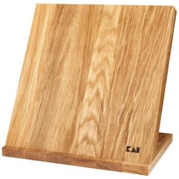 Porte‑couteaux en chêne Kaï – aimant intégré pour 4–6 lames
