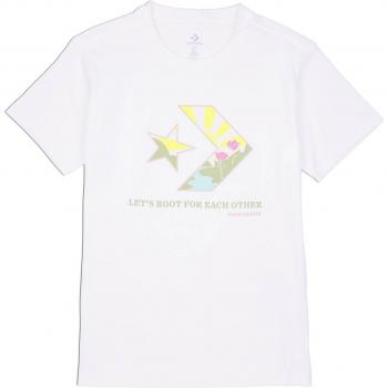 Converse T-shirt Star Chevron White / Multicolor M