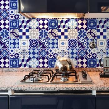 Stickers carreaux de ciment azulejos gabiana 9x20 cm