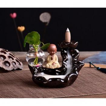 Buddha Backflow Incense Holder for Home Decor