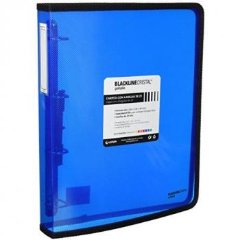 Carpeta de Anillas GRAFOPLAS A4+ Blackline Azul