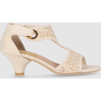 New Amira 02 CHIKA 10 – Sandalias Abiertas con Talonera Cerrada en Oro