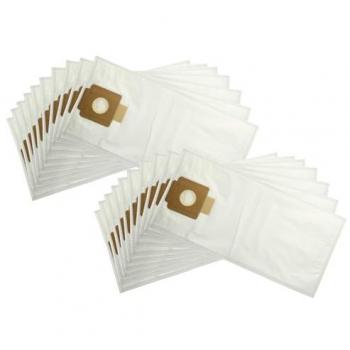 Vhbw 20x HEPA Microfleece Vacuum Bags for Kärcher T15/1, Type T, 7L, 55cm x 24.7cm, White