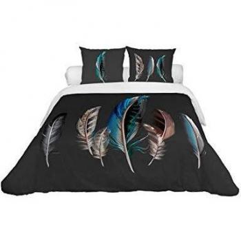 Parure de lit Caresse Anthracite 240 x 220 cm