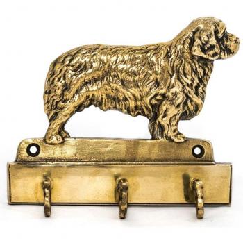 Accessoire de porte-clés chien Clumber Spaniel artisanal