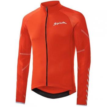 Maglia da ciclismo Spiuk Top Ten manica lunga rossa XL