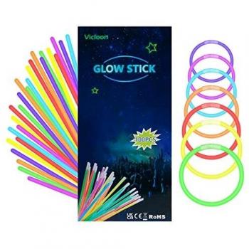 Bracelets Lumineux Viscool 5 Couleurs, 100pcs