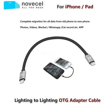 Cable Lightning OTG Novecel para Wechat Cat