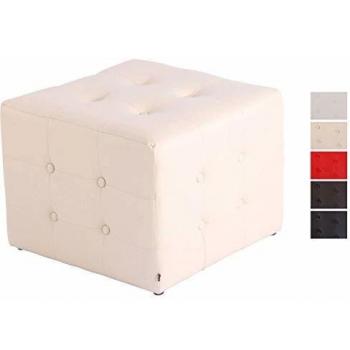 Premium Cubic Sitzwürfel – cremefarben, gepolstert