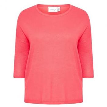 Fransa Damen Sweatshirt FPBlume in Coral Paradise, Größe 50/52