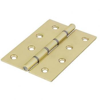 Steel‑Washer Double Hinges – Timco 234898, Solid Brass, 102×67, Polished