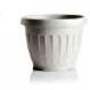 Bama BAM483 Vaso Fiori Terra, Bianco, 40 cm