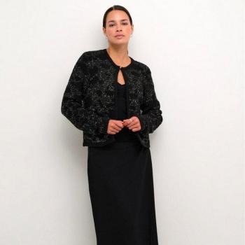 Glimmer Gown Cardigan – M Size, Women’s Black