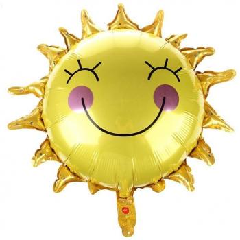 Yellow Foil Balloons for Birthday and Wedding by Smile Sun (65*65cm)