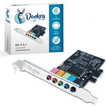 Donkey Pc DONKPCIE51 Carte son PCIe 5.1 High Performance Direct & 3D Immersion Audio