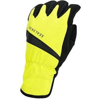 Yellow SealSkinz Waterproof Cycling Gloves