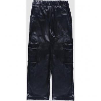 Black Cargo Leggings by MSGM for Kids (Size: 8Y, 10Y, 12Y, 14Y)