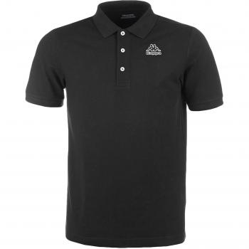 Kurzarm-Kappa Omni Poloshirt in Schwarz