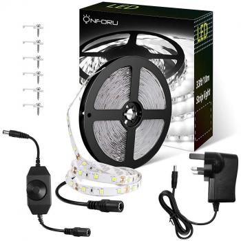 Onforu 5000K Daylight White LED Tape for Room/Kitchen