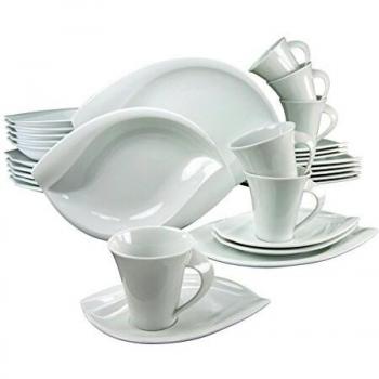Creatable 30-teiliges Geschirrset Acacia Weiss
