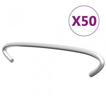 Conjunto de Ganchos 10 cm em Aço Galvanizado – 50 Peças