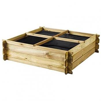 Wooden Urban Herb Garden Basil 190L 100x100x30 cm