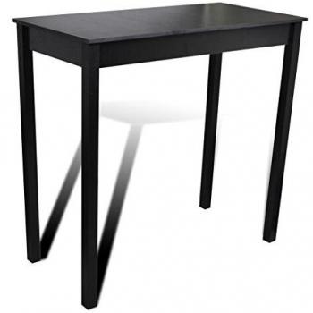 Bar Table MDF Black 115x55x107 cm vidaXL