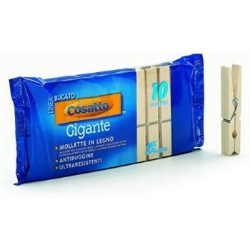 Beige Natural Wood Giant Clip 10cm