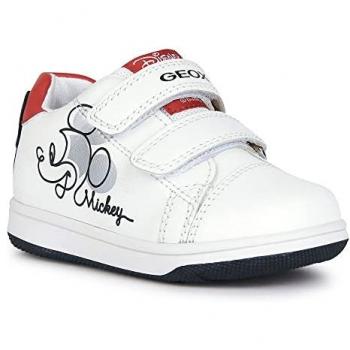 Geox B New Flick Boy A Scarpe da Ginnastica Bambina Bianche