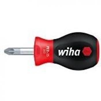 Wiha Schraubendreher SoftFinish® Kurz Rundklinge Stubby PZ1 x 25 mm