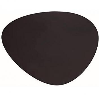 Nappe individual en cuir noir lacor 45x35 cm